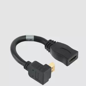 HDMI 꺾임형 케이블 젠더 M-F 위쪽 연결 0.15m
