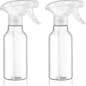 코시웰 플라스틱 병 88온스/260ml 2팩 청소용 빈 병/조리 솔루션용 중장비용 물 에센셜 헤어 케어 클리어