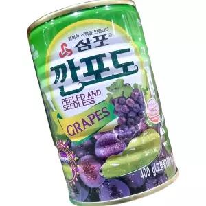 삼포 깐포도 400g 24개 과일 제과 토핑 업소용