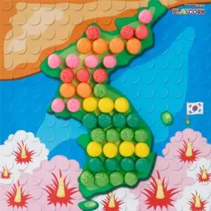 플레이콘 초등만들기재료 초등미술재료 초등만들기 미술재료 미술키트 모자이크(한반도) 혜명마트