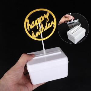 재미있는 서프라이즈 생일 케이크 DIY 장식 돈 뽑기 상자 재사호환용  창의적인 만들기 틀