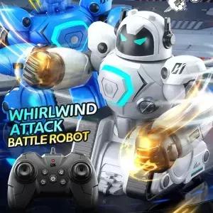 JJRC R30 부모자식 대화 형 원격 제어 축구 싸우는 로봇 더블 복싱 소년 DIY