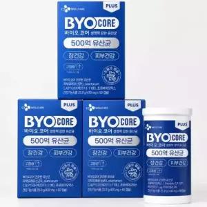 바이오코어 500억 유산균 특허 부자 고함량 60캡슐 3통 3개월분