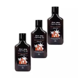 에브이케이 프로텍티브 광채 선탠 자외선케어 태닝오일 알로에 베라 오일 150ml 3개