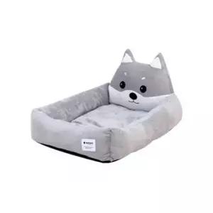[펫] 쿠션 방석 시바 강아지 고양이 1P 그레이 중형 침대