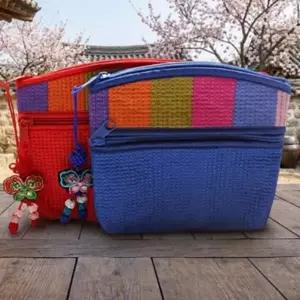 [콩심팥심]전통 색동 미니 명절 세뱃돈 용돈 지갑 동전 파우치 복주머니파우치