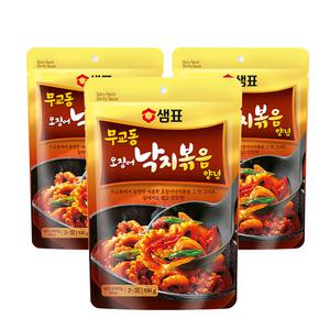 샘표 무교동 오징어낙지볶음 양념 130g X3개 집콕양념