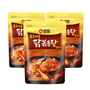 샘표 송추계곡 닭볶음탕 양념 180g X3개 집콕양념