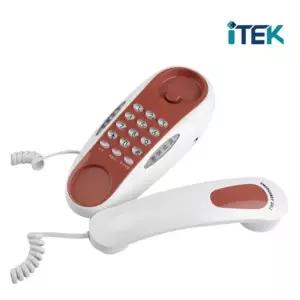 아이텍_ 탁상 벽걸이겸용 유선전화기 IK-710 착신램프 벨소리음량조절