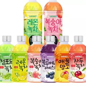 웰그린 스위츠 340ml 500ml 자두녹차 복숭아 블루베리 레몬 애플망고 아이스티