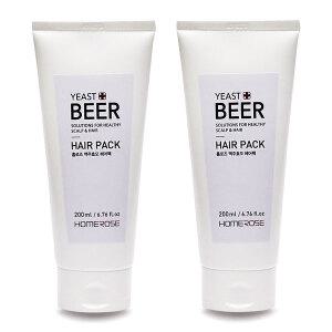 [유통기한 임박] 홈로즈 맥주효모 헤어팩, 200ml, 2개