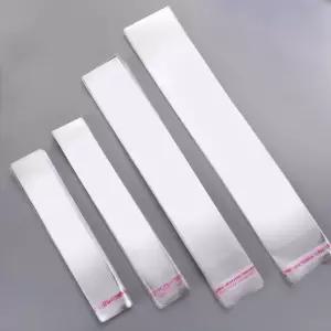 긴비닐봉투 12x30+4cm 100장 접착식 opp 롱비닐 봉투
