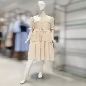 [SI] SI크림 차이나 러플 원피스SGOAG9905