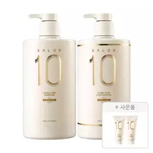 미쟝센 살롱10 손상용 샴푸 990ml, 1개+살롱10 손상용 에센스팩 990ml, 1개+증정(살롱10 손상용 샴푸 30ml, 2개)