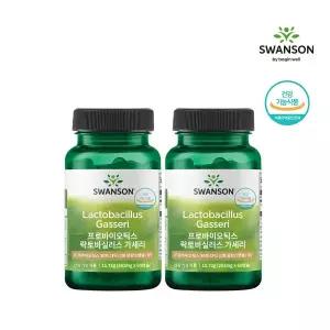 [스완슨]한국공식 스완슨 프로바이오틱스 락토바실러스 가세리 30억 CFU 60캡슐 2병 (120일분)