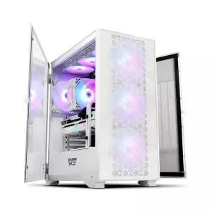 DARKFLASH DLX21 RGB MESH 강화유리 화이트 (미들타워)