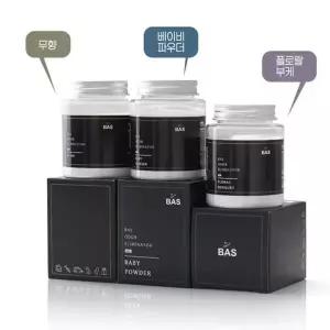 바스 실내탈취제 미니플러스 160g x 3종세트 (베이비파우더/플로랄...