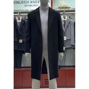 갤러리아 킨록 F/W 울캐시미어 노치드 오버 코트 블랙 KO07
