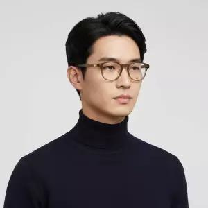 [던힐] 라운드 뿔테 안경 151633727