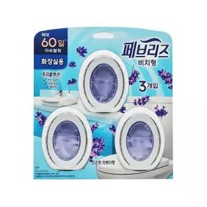 페브리즈 비치형 방향제 화장실용 은은한 라벤더향 6.3ml x 3입 탈취제
