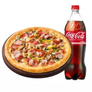 [피자헛] 수퍼슈프림 치즈크러스트M + 콜라 1.25L
