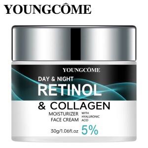 YOUNGCOME 레티놀 크림, 피부 탄력 및 광택 촉진, 영양 공급 수분 잠금, 질감 개선