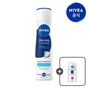 니베아 데오드란트 더마컨트롤 디펜드 스프레이 150ml 1개 + 데오드란트 롤온 드라이 컴포트 25ml 1개