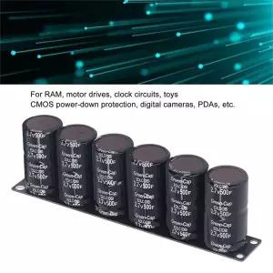 호환 디지털 필수품 16V83F 슈퍼 커패시터 뱅크용 2.7v 500f 보호 플레이트 커패시터 오디오 전해 자동차