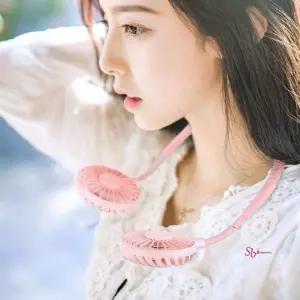 목걸이선풍기 넥밴드 넥선풍기 휴대용 목 미니 넥풍기 목풍기 목에거는 목걸이형 듀얼 밴드형ssu141