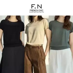 [에프엔] F.N 홀가먼트 라운드넥 니트 S252