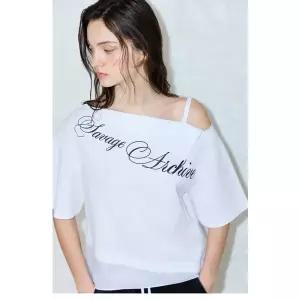 [에고이스트](강남점)[CAPSULE LINE]언발 숄더 티셔츠 (ES2CH562)
