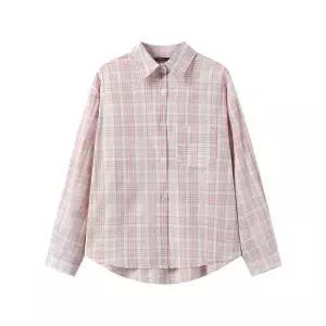 르샵 데일리 체크 카라 루즈핏 긴팔 셔츠 DQ1BA017A 475263