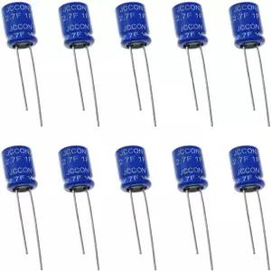ZYAMY 10PCS 슈퍼 커패시터 2.7V 1F 패러 권선형 에너지 저장 장치 차량 백업 브레이크 보드 디토네이터