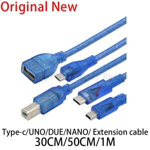 Nano/MEGA 2560/Leonardo/Pro micro/DUE Blue 품질 A 유형 USB/Mini 0.3m 용 Uno r3 케이블 Arduino