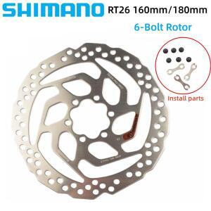 시마노 RT26 로터 160MM/180MM 6볼트 SM-RT26 브레이크 디스크 산악 자전거 MTB 사이클링 액세서리