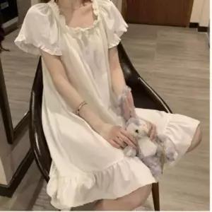 [하프클럽/]잠옷 공장 커플잠옷 프릴 반팔 프릴 실크 좋은 반팔 촉감 홈웨어