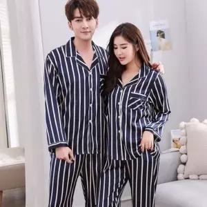 [하프클럽/]잠옷 공장 커플잠옷 파자마 빅사이즈 커플 잠옷 실크 홈웨어 상