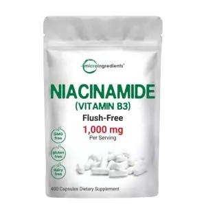 마이크로 비타민B3 나이아신아미드 비타민비쓰리 보충제 1000mg 400캡슐