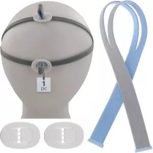 드림파인더 CPAP 헤드기어 스트랩 교체 시스템이 장착된 레스메드 에어핏 P10 비강 베개 마스크와 호환되는