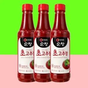[대상(주)] 청정원 순창 초고추장 초장 1kg X 3개