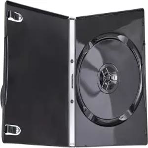 Maxtek 프리미엄 등급 반짝이는 블랙 싱글 CD DVD 블루레이 케이스 14mm(10mm)