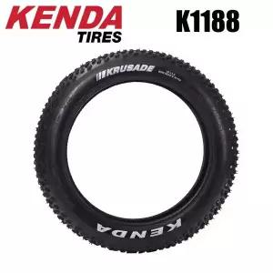 켄다 K1188K1167 크루세이드 팻 타이어 20x4.0 자전거 타이어 20인치x4.00 와이어 클린처 SRC 블랙 팻 바이