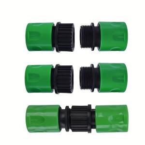 25mm 1인치 정원용 호스 퀵 커넥터 세트, 플라스틱 남성 및 워터 파이프 어댑터, 관개 세차용 커플링