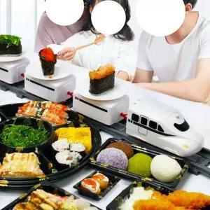 초밥 레일 기차 스시트레인 회전초밥기차 전동 오마카세 회전