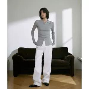 LAMEREI [기장선택]Classic Straight Denim[LMBESPDN3123]-Off White 2316194