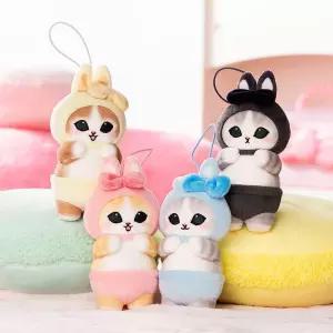 완구 인형키링 마스코트 토끼냥 모후샌드 10cm-랜덤