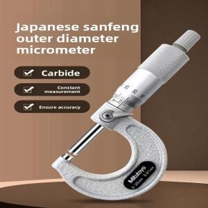 Mitutoyo 외부 마이크로미터 일본산103-137-129 0-25x0.001mm 기계식 고정밀 초경합금 팁 0.001mm