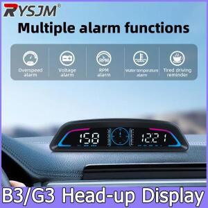 G3 GPS / B3 OBD HUD 디지털 자동차 속도계 헤드업 디스플레이 액세서리 타코미터 수온계 스마트 게이지