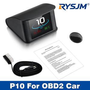 P10 OBD2 HUD 자동차 헤드업 디스플레이 TFT LCD 디지털 속도계 연료 소비량 및 수온이 포함된 온보드 컴퓨