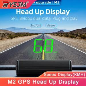 M2 자동차 GPS 헤드업 디스플레이 범용 속도계 게이지 KM/H 앞유리 프로젝터 감집열판 디지털
